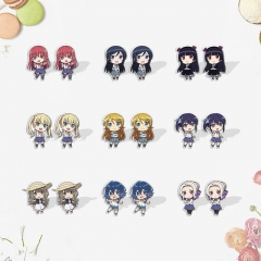 11 Styles Aquatope Shrinky Dinks Earrings Anime Plastic Earrings