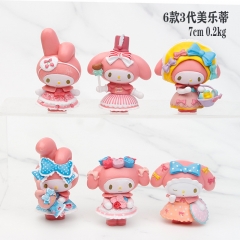 6款3代美乐蒂7CM 0.2KG 手办公仔