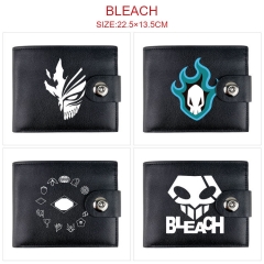 7 Styles Bleach Cartoon Pattern PU Coin Purse Anime Short Wallet