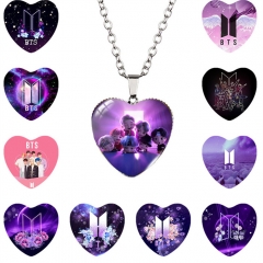 17 Styles K-POP BTS Bulletproof Boy Scouts Alloy Anime Necklace