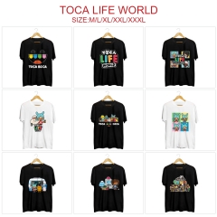 9 Styles Toca Life World Color Printing Anime T Shirt