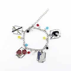 Attack on Titan Cosplay Alloy Bangles Anime Bracelet