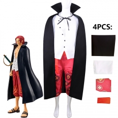 One Piece Cos Shanks Cartoon Character Anime Costume Set