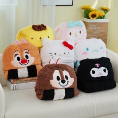 7 Styles 120*75CM Sanrio Melody Cinnamoroll Hello Kitty Anime Cape Cloak Blanket