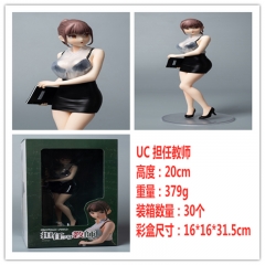 UC 班主任老师 女教师 手感漆工艺 手办, 一件30个, 重量379G 尺寸16*16*31.5cm