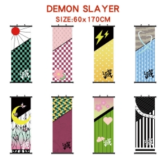 60*170CM 15 Styles Demon Slayer: Kimetsu no Yaiba Wallscrolls Anime Wall Scroll