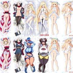 (50*150CM) 6 Styles Pokemon Soft Body Bolster Anime Long Pillow