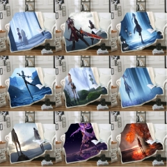 34 Styles 2 Sizes Genshin Impact Game Double Layer Anime Blanket