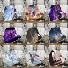 40 Styles 2 Sizes Genshin Impact Game Double Layer Anime Blanket