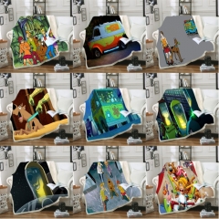 30 Styles 2 Sizes Scoob/Scooby-Doo Cartoon Double Layer Anime Blanket