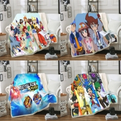 5 Styles 2 Sizes Beyblade Cartoon Double Layer Anime Blanket