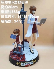 名侦探柯南 GK 灰原哀&;宫野志保 场景 盒装手办 高26cm 一箱24个