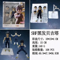 七龙珠 SHF 可动 黑发 贝吉塔 盒装手办 高15cm 一箱108个