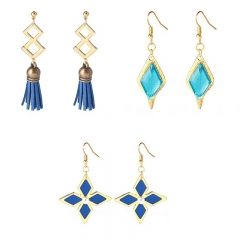 3 Styles Genshin Impact Alloy Anime Earring