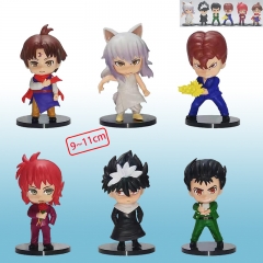 （6PCS/SET） Yu Yu Hakusho Cartoon Character Anime PVC Figure