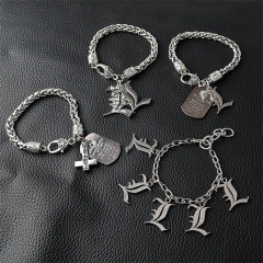 4 Styles Death Note Alloy Anime Bracelet Bangles Wristband