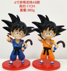 2款一套 七龙珠 表情孙悟空 AB款 袋装手办 高17cm