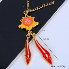 3 Styles Genshin Impact Cartoon Anime Alloy Necklace