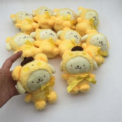 10个一套 三丽鸥毛绒玩具公仔包包挂件布丁狗卡通钥匙扣背包挂饰