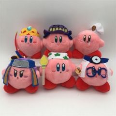 10CM 6PCS/SET Kirby Anime Plush Toy Doll Pendant