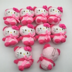 13CM 10PCS/SET Hello Kitty Anime Plush Toy Doll Pendant