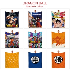 10 Styles 100x135CM Dragon Ball Z Quilt Double Printed Anime Summer Blanket