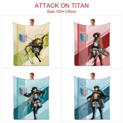 5 Styles 100x135CM Attack on Titan/Shingeki No Kyojin Quilt Double Printed Anime Summer Blanket