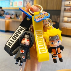 6 Styles Naruto Cartoon Cute Decoration Anime PVC Figure Keychain
