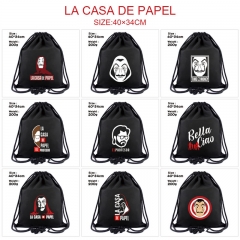 9 Styles La Casa de Papel/Money Heist 3D Digital Print Anime Drawstring Bag