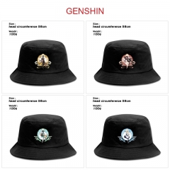 7 Styles Genshin Impact Fisherman Sun Hat Cap Anime Bucket Hat