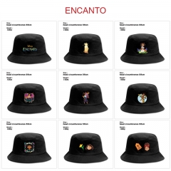 12 Styles Encanto Fisherman Sun Hat Cap Anime Bucket Hat