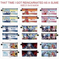 9 Styles That Time I Got Reincarnated as a Slime Cosplay Cartoon PU Colorful Anime Zipper Pencil Bag Box