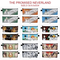 9 Styles The Promised Neverland Cosplay Cartoon PU Colorful Anime Zipper Pencil Bag Box