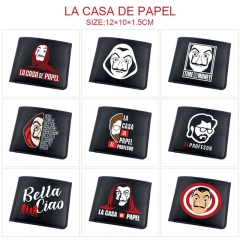 10 Styles La Casa de Papel/Money Heist Cosplay Cartoon PU Anime Wallet Purse