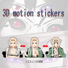 N-28 火影 纲手 3D渐变贴纸