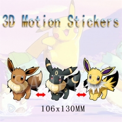 宝可梦 伊布 3D渐变贴纸