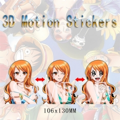 海贼王 娜美 3D渐变贴纸