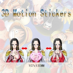海贼王 女帝 汉库克 3D渐变贴纸