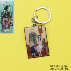 2 Styles Spy x Family Cartoon Cute Anime Alloy Keychain