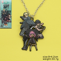 3 Styles Spy x Family Cartoon Cute Anime Alloy Necklace