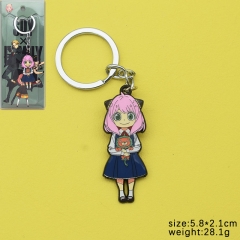 2 Styles Spy x Family Cartoon Cute Anime Alloy Keychain