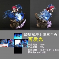 13CM Demon Slayer Anime G5 Akaza Kimetsu no Yaiba With Light PVC Action Figure Toy