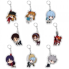 11 Styles EVA/Neon Genesis Evangelion Cartoon Acrylic Anime Keychain
