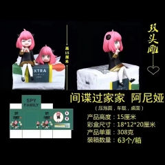 间谍过家家 阿尼亚-福杰 双头可换 坐姿 盒装手办 高15cm