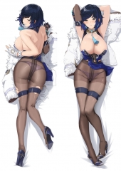 (50*150CM) Genshin Impact Soft Bolster Body Anime Long Pillow