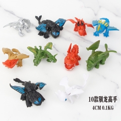 10Pcs/Set 4CM How to Train Your Dragon Anime PVC Figure