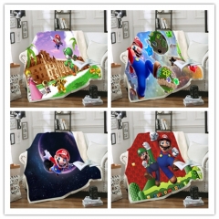 35 Styles 2 Sizes Super Mario Bro Double Layer Anime Blanket