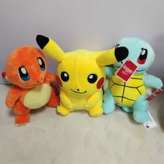 4 Styles 20CM 12PCS/SET Pokemon Pikachu Squirtle Charmander Cartoon Anime Plush Toy Doll