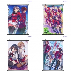 60*90cm 5 Styles Classroom of the Elite Cartoon Pattern Decoration Anime Wallscroll