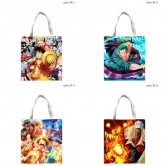 33*38cm白手提袋帆布包 海贼王ONE PIECE